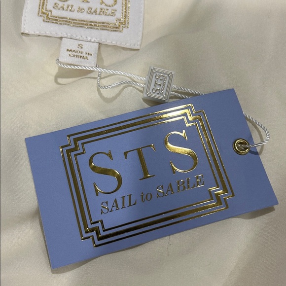 NWT Sail To Sable Faux Fur Eyelash Cream Sleeveless Cardigan Sweater Vest - S - Picture 7 of 9